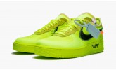 NIKE X OFF-WHITE THE 10: NIKE AIR FORCE 1 LOW Off-White Volt