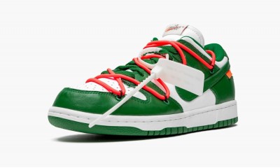 NIKE X OFF-WHITE DUNK LOW Off-White - Pine Green